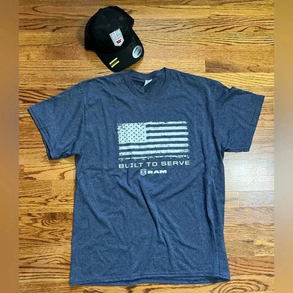 NEW 2pc Set RAM Truck Built To Serve Fan Gear XL Tshirt & O/S Truckers Cap - Picture 1 of 5